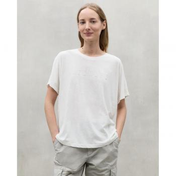 Camiseta Kemi de Mujer Ecoalf - Manga Corta, Algodón Orgánico, Sostenible, Color Blanco