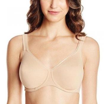 Rosa Faia Beige Seamless Comfort Underwire Bra Plus Size 46E