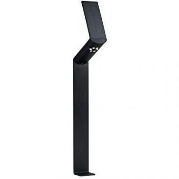 Paulmann bolardo LED solar Ilias, antracita