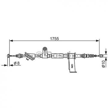 Cable de freno de mano BOSCH 1 987 477 111