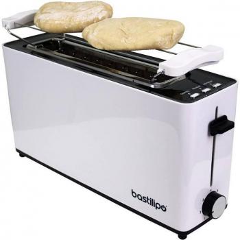 Tostador Bastilipo AB-900 900W con Ranura Larga para 2 Rebanadas de Pan Ancho