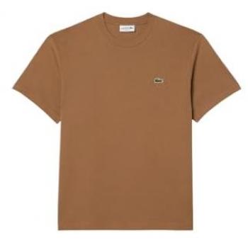 Camiseta Lacoste TH7318 Marrón para Hombre con Logo, Talla XL