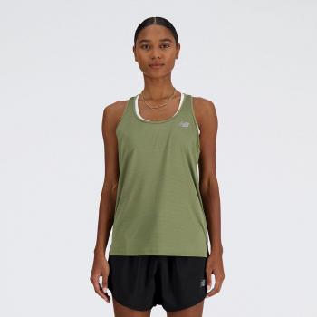 Camiseta de mujer Tank New Balance verde pálido M