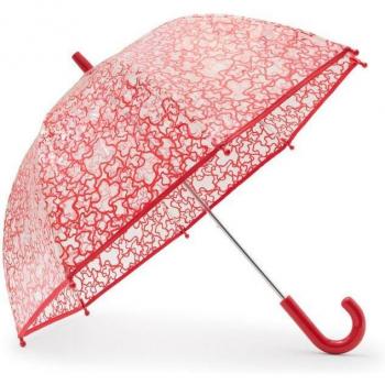 Paraguas Tous Infantil Transparente Kaos Rojo