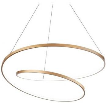 Lámpara de suspensión LED Dimmable Oz SP D80 de 80cm en latón, 3000K