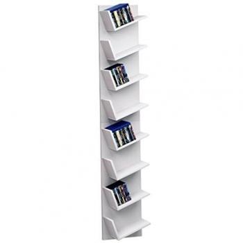 Estantería de pared Lansi Maxi blanca, madera, 180 x 33 x 16 cm, diseño elegante y espacio optimizado