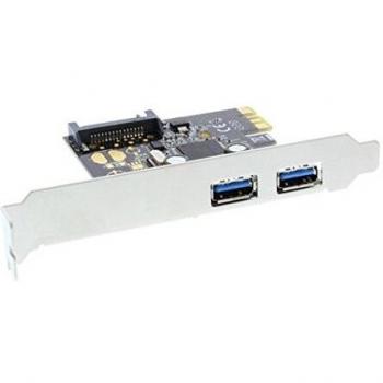 Tarjeta de Interfaz PCIe 2x USB 3.0 con Alimentación SATA