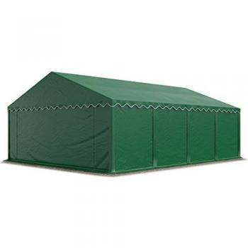 Carpa de almacenamiento Toolport 5x8 m PVC 700 N impermeable verde oscuro