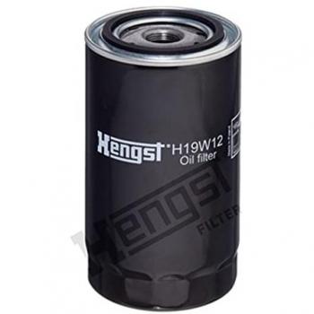 Filtro de aceite HENGST FILTER H19W12 - Filtro de aceite motor enroscable, alta eficiencia de filtración, diseño optimizado para un mejor flujo de aceite, compatible con múltiples marcas y modelos de vehículos