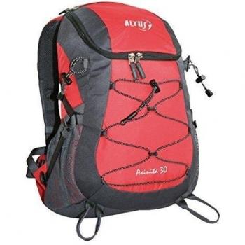 ALTUS Axinita 30 - Mochila Unisex, Color Gris/Rojo, Talla única