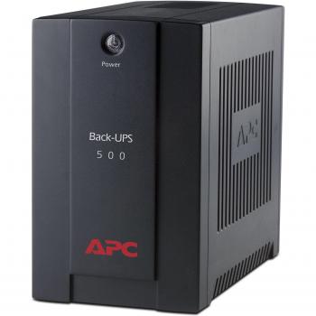 APC Back-UPS BX500CI por Schneider Electric - Sistema de Alimentación Ininterrumpida SAI Interactivo 500VA, 300W con 3 Salidas AC, AVR - Color Negro