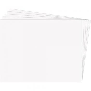 Fixo Paper 11100270 - Paquete de 25 cartulinas 50x65 - Cartulina blanca grande - 180g