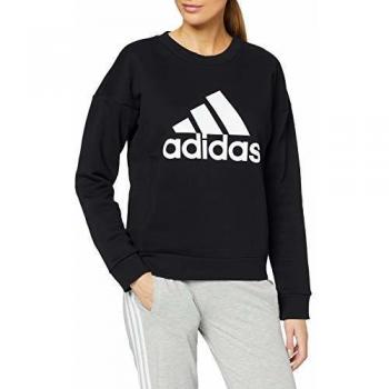 adidas W Mh Bos Crew Sweatshirt, Mujer, Black, M