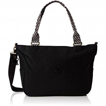 Kipling Emmalee L Bpc - Bolso de asas para mujer Negro Black