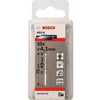 Bosch Professional 2608585486 Metal Drill bits HSS-G, DIN 338, Silver