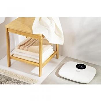 Adler AD 8172W Digital Bathroom Scale, High Precision, LED Display, Maximum Weight 180 kg, Auto Shut-Off, Non-Slip Surface, White