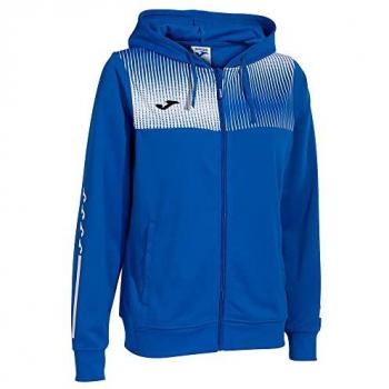 Chaqueta con capucha mujer eco supernova royal blanco