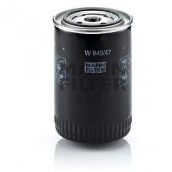 Filtro de aceite MANN-FILTER W 940/47 con válvula antirretorno y rosca 3/4-16 UNF