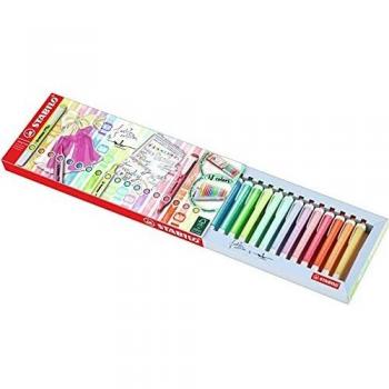 Marcador fluorescente STABILO swing cool - Set de escritorio con 18 colores
