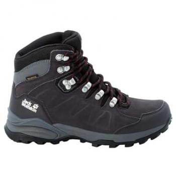 Botas de Senderismo Jack Wolfskin Refugio Texapore Mid W, Impermeables, Talla 39.5, Color Gris/Púrpura