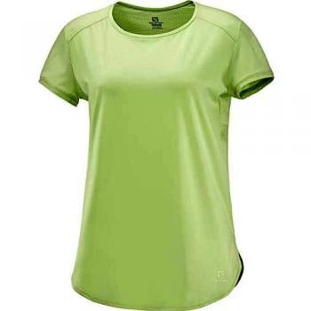 SALOMON Comet Breeze W Camiseta de Manga Corta, Mujer, Verde