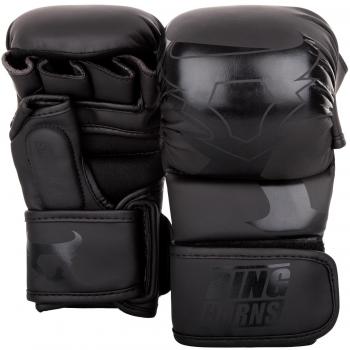 Ringhorns Charger Guantes Sparring de MMA, Unisex Adulto, Negro/Negro, S/M