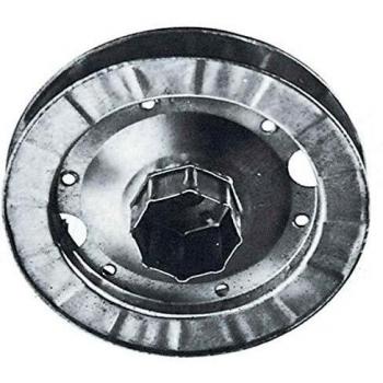 Polea Galvanizada de 18 cm para Rodillo Octagonal con Capuchón de Acero - Conjunto de 5 Unidades