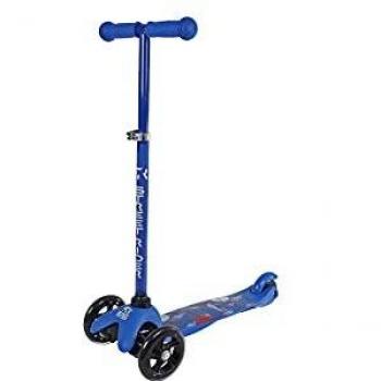 Patinete Street Rider de 3 Ruedas Azul con Manillar Ajustable ABEC 7