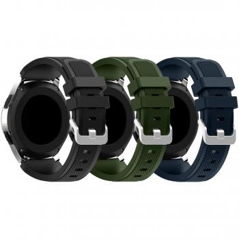 Yayuu Gear S3 Frontier/Classic Correa de Reloj, Reemplazo de Banda de Silicona Suave Deportiva Pulsera de Repuesto para Samsung Galaxy Watch 46mm/Samsung Gear S3/Moto 360 2nd Gen 46mm Smart Watch