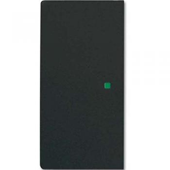 Dual Touch Rocker Switch Black Matte for Home Automation - Future Linear Series