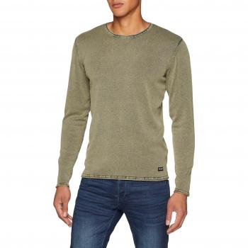 Only & Sons Onsgarson 12 Wash Crew Neck Knit Noos, suéter para Hombre, Verde Deep Lichen Green, Small