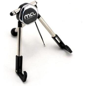 MCL Acc-Tripod/N - Trípode portátil, Negro y Plateado