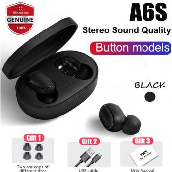 Auriculares Inalámbricos TWS A6S y A6Lite, 100% Auténticos, con Cancelación de Ruido y Micrófono Bluetooth