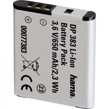 Hama - DP 383, Litio-Ion, 650 mAh, 3.6 V, 40 x 7 x 34 mm, 17 g, Gris