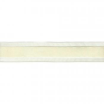 May Arts cinta SHEER con centro de satén 21/5,08 cm x 25 Yd. Marfil, acrílico, multicolor