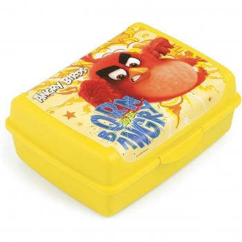 Lulabi Angry Birds, Porta almuerzo, polipropileno, amarillo, 17 x 13 x 7 cm