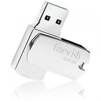 Memoria USB 64gb 3.0, USB 3.0 Pen Drive 64gb Metal Memoria Flash 64 GB Impermeable USB Flash Drive para Computadoras, Tabletas Almacenamiento DE Datos Externo