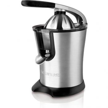 Exprimidor de Cítricos Taurus Legend 160 con Palanca, 160W, Acero Inoxidable, Gris y Negro - Desmontable y Antigoteo