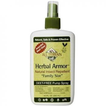 All Terrain Herbal Armor Natural Insect Repellent, DEET-FREE Pump Spray, 8 Ounce, Family-Size