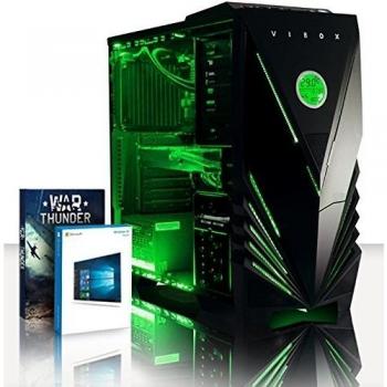 VIBOX Sniper 10XLW - 4,0GHz Intel i7 Quad Core CPU, GTX 1060 GPU, Extremo, Ordenador de sobremesa Gaming con enfriador por agua con unidad central, Windows 10