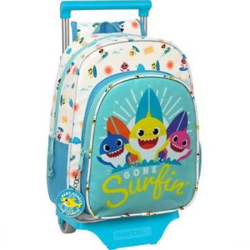 Mochila con carro Baby Shark 'surfing' - Safta