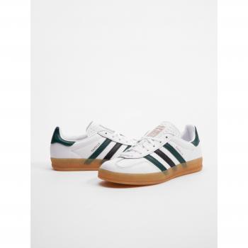 Zapatillas Adidas Gazelle Indoor para mujer en color blanco/verde/negro, talla 36 2/3