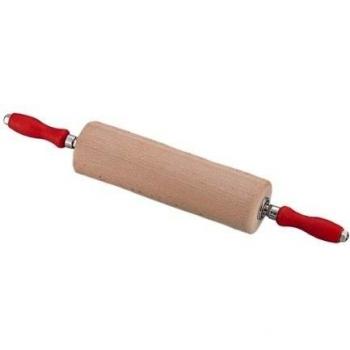 Thermohauser 5000144915 - Rodillo de madera natural 9 cm x 30,0 cm, 1800 g, con asas, rodamiento de bolas: acero.