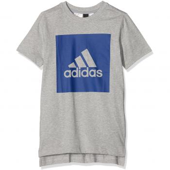 adidas Yb Logo Tee 2 Camiseta, Niños, Gris