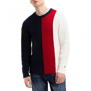 Tommy Hilfiger Jersey 901 TJM Colorblock Cable Sweater