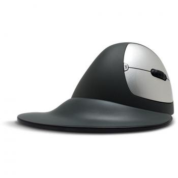 Goldtouch Semi Vertical Ergonomic Wireless Mouse for Windows 7/8/10/Vista/2000/XP/Mac OS 10.4/Linux - Black/Silver, KOV-GSV-RMW