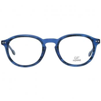 Gianfranco Ferre GFF0122 003 Men's Eyeglasses Blue Size 50 - Frame Only, Free Lenses, HSA/FSA Insurance, Blue Light Block Available