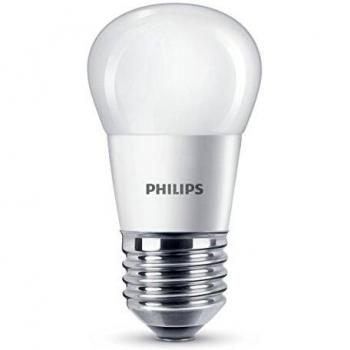 Philips PHI929001175401 - Bombilla esférica LED mate, luz blanca cálida, 5,5 W, equivalente a 40 W, casquillo E27, regulable