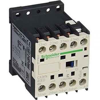 Minicontactor auxiliar Schneider Electric TeSys K CA3KN40ED, 4 contactos normalmente abiertos (NA), 48VDC