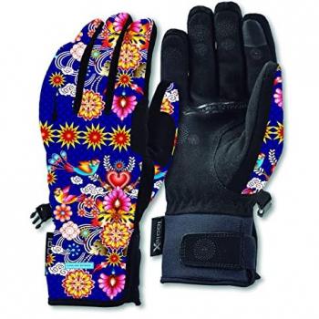 Guantes de mujer Catalina Estrada Tootex con membrana, diseño Cortejo y Amor Noche